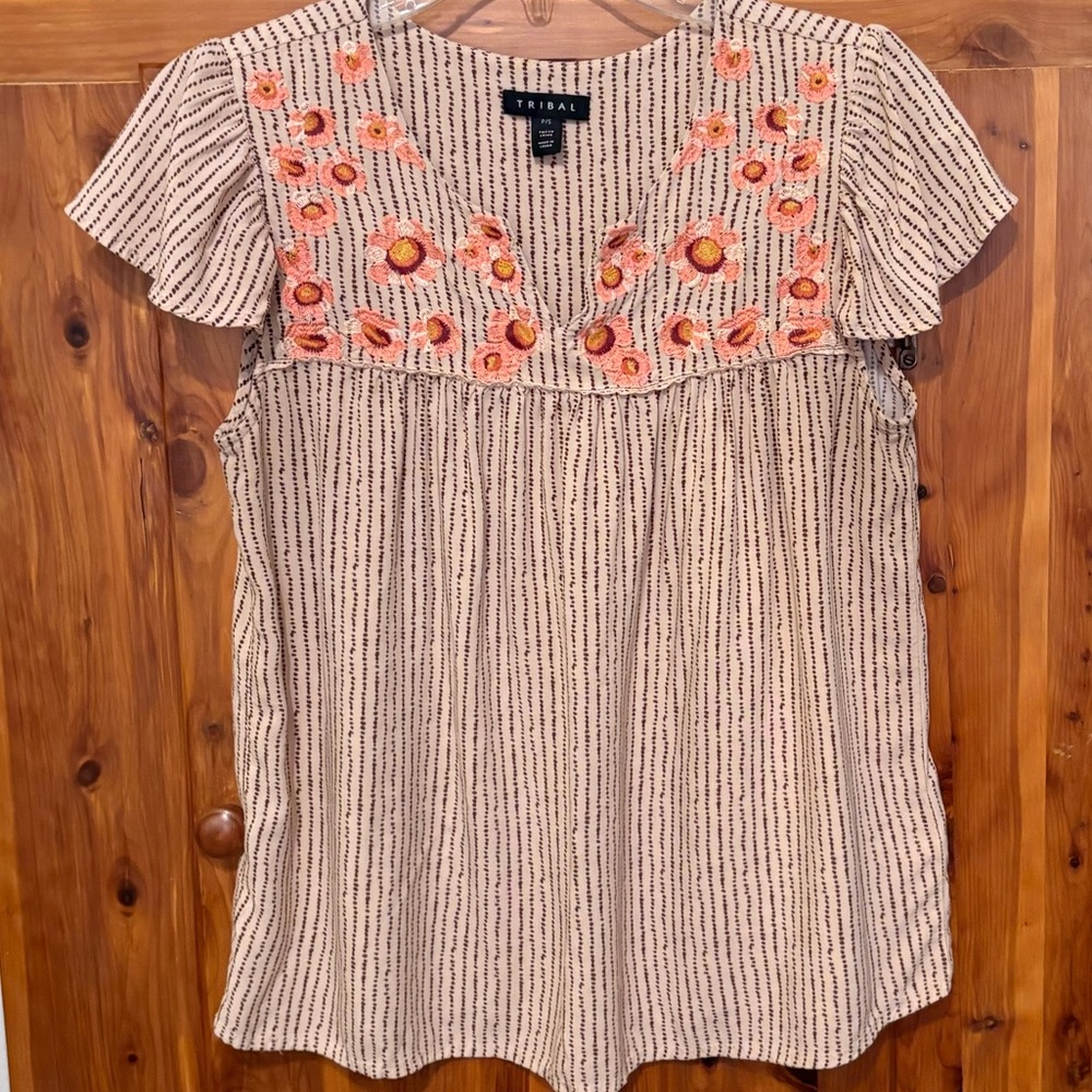 Tribal Top with Embroidery
